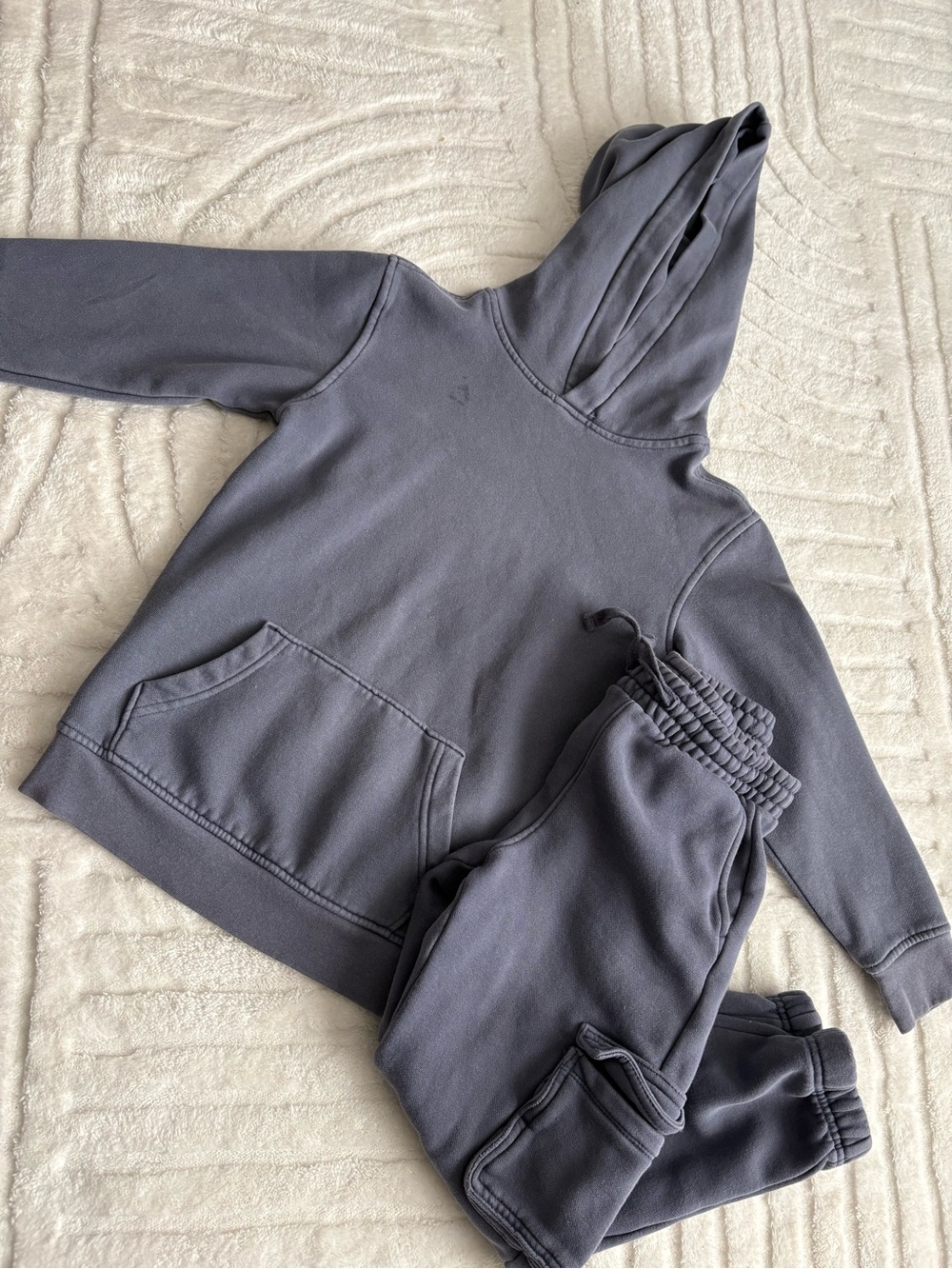 wonder nation Charcoal Gray Kids Hoodie and Jogger Set